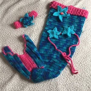 Handmade infant Mermaid Costume Halloween newborn